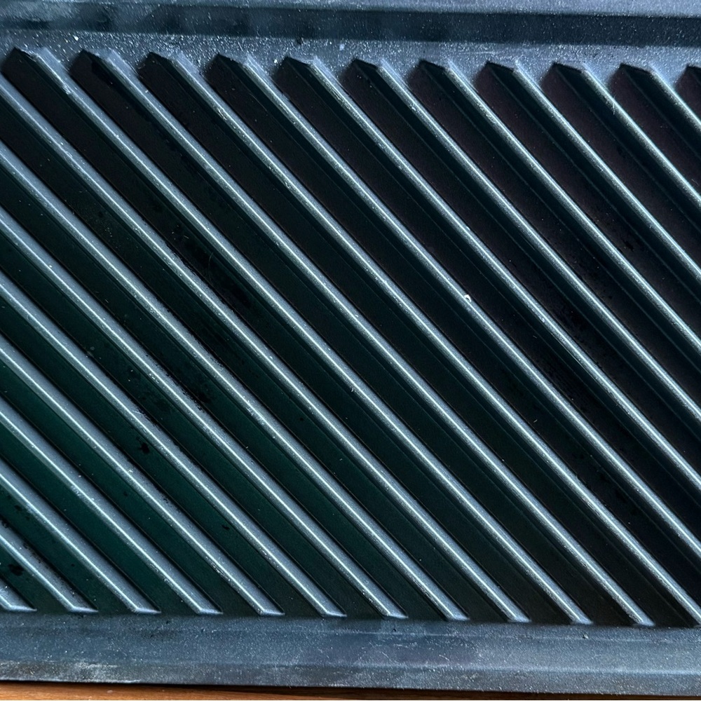 Denmark cast grilled pan indoor stove, top barbecue griddle heavy duty 16 x 10 - Picture 2 of 3